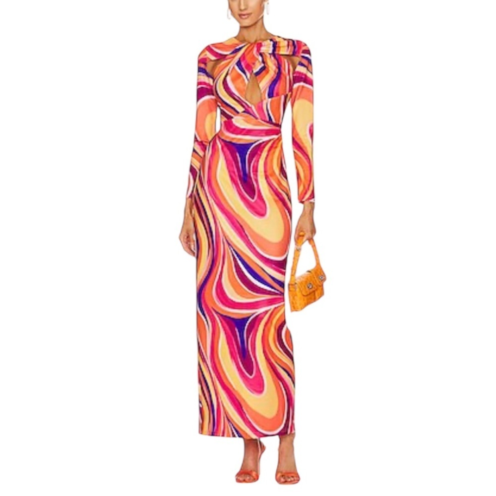 YAURA Women’s Ekua Dress in Kaleidoscope Print
